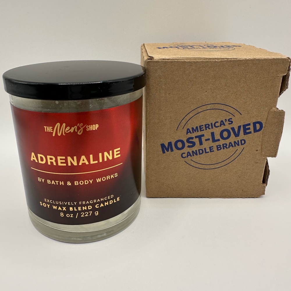 Bath & Body Works Adrenaline Candle Single Wick 8 oz